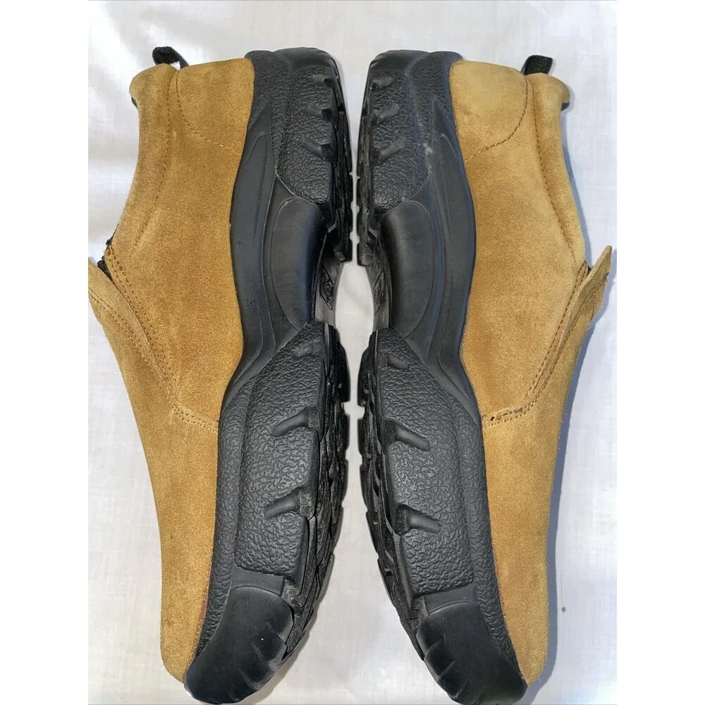 Roper Hiking Shoes Mens Size 13 M Tan Suede Leather Grip Sole Slip On